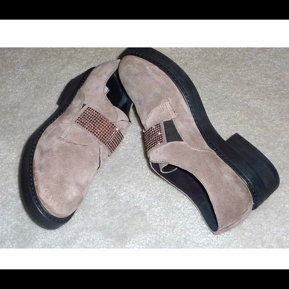 Mannas women Embellished Block heel Beige loafers  9.5 - Picture 7 of 8